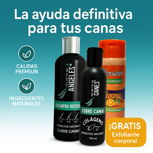 Camaly ColorPro™ - Shampoo + Colageno Chao Canas - Gratis Exfoliante